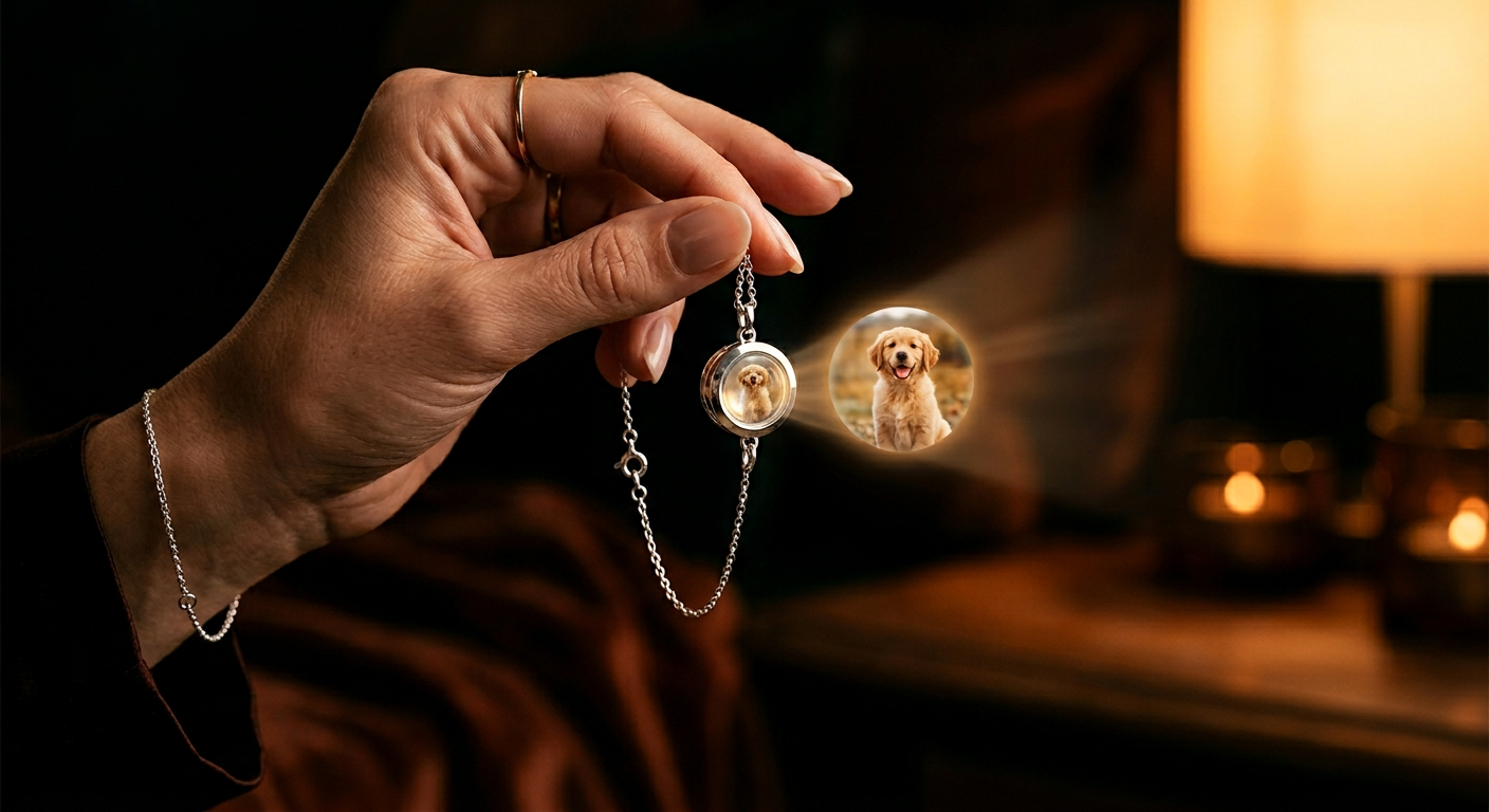 Custom Pet Photo Projection Bracelet – Keep Their Memory Close to Your Heart